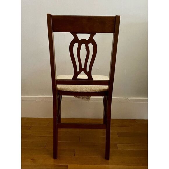 Vintage 1950’s Stakmore Maple Folding Chair Lyre Back - Picture 4 of 6